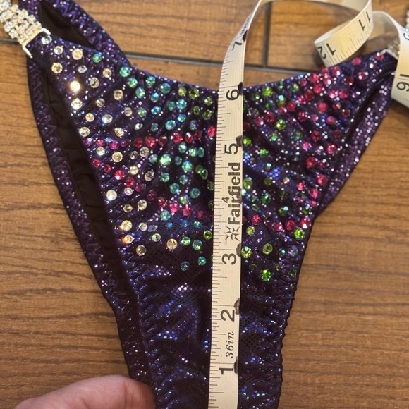 Sequin Bikini Set with Crystal Straps - Picture 3 of 10